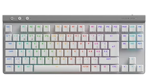 Logitech G515 Lightspeed TKL Low Profile Wireless Gaming Keyboard, LIGHTSYNC RGB, Thin Tenkeyless Design, Double-Shot PBT Keycaps, Tactile (Brown) Mechanical Switches - white, 920-012567 Logitech G515 Lightspeed TKL Low Profile Wireless Gaming Keyboard, LIGHTSYNC RGB, Thin Tenkeyless Design, Double-Shot PBT Keycaps, Tactile (Brown) Mechanical Switches - white, 920-012567