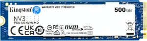 Kingston NV3 500GB Internal M.2 2280 PCIe 4.0 x4 NVMe Solid State Drive, Up to 5000MB/s Read 3000MB/s Write, 3D TLC NAND, 160TBW Endurance, Desktop Laptop Gaming Storage SSD Kingston NV3 500GB Internal M.2 2280 PCIe 4.0 x4 NVMe Solid State Drive, Up to 5000MB/s Read 3000MB/s Write, 3D TLC NAND, 160TBW Endurance, Desktop Laptop Gaming Storage SSD