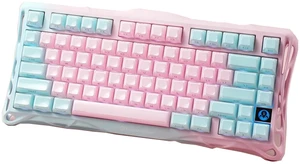 GravaStar Mercury K1 Lite Lumen Rose 75% Wireless Mechanical Gaming Keyboard, 80-key compact layout, hot-swappable gasket mount, RGB backlight, tri-mode (Bluetooth 5.0 /2.4G /USB-C), for gaming/office GravaStar Mercury K1 Lite Lumen Rose 75% Wireless Mechanical Gaming Keyboard, 80-key compact layout, hot-swappable gasket mount, RGB backlight, tri-mode (Bluetooth 5.0 /2.4G /USB-C), for gaming/office