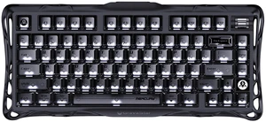 GravaStar Mercury K1 Stealth Black Wireless Mechanical Gaming Keyboard,75% 80 Keys Hollow Metal Shell,Hot Swappable Gasket Structure RGB Backlit,TriMode Bluetooth 5.0/2.4G/USBC Wired for Gaming/Office GravaStar Mercury K1 Stealth Black Wireless Mechanical Gaming Keyboard,75% 80 Keys Hollow Metal Shell,Hot Swappable Gasket Structure RGB Backlit,TriMode Bluetooth 5.0/2.4G/USBC Wired for Gaming/Office