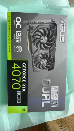 ASUS Dual GeForce RTX 4070 SUPER EVO OC Edition 12GB GDDR6X (PCIe 4.0, 12GB GDDR6X, DLSS 3, HDMI 2.1a, DisplayPort 1.4a, 2.5-slot design, Axial-tech fan design, 0dB technology) DUAL-RTX4070S-O12G-EVO ASUS Dual GeForce RTX 4070 SUPER EVO OC Edition 12GB GDDR6X (PCIe 4.0, 12GB GDDR6X, DLSS 3, HDMI 2.1a, DisplayPort 1.4a, 2.5-slot design, Axial-tech fan design, 0dB technology) DUAL-RTX4070S-O12G-EVO
