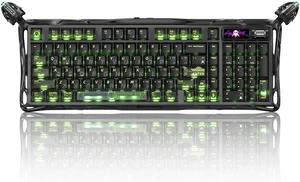 GravaStar Mercury K98 Pro Phantom Black Mechanical Gaming Keyboard,98% Layout HotSwappable,TriMode 2.4G/Bluetooth 5.4/USBC,GasketTop DualStructure,1.65" TFT Display,8000Hz Polling Rate,Aluminum GravaStar Mercury K98 Pro Phantom Black Mechanical Gaming Keyboard,98% Layout HotSwappable,TriMode 2.4G/Bluetooth 5.4/USBC,GasketTop DualStructure,1.65" TFT Display,8000Hz Polling Rate,Aluminum