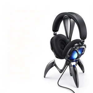 GravaStar MH1 Lite Claw Black Wired Gaming Headset Bundle, Over-Ear Headphones with Unique Headset Stand, 53mm Driver, Virtual 7.1 Surround Sound, Detachable ENC Mic, RGB Lighting for PC Gamers GravaStar MH1 Lite Claw Black Wired Gaming Headset Bundle, Over-Ear Headphones with Unique Headset Stand, 53mm Driver, Virtual 7.1 Surround Sound, Detachable ENC Mic, RGB Lighting for PC Gamers