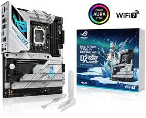 ASUS ROG Strix Z790-A Gaming WiFi S Motherboard, Z790 LGA 1700 ATX Motherboard, Advanced AI PC-ready, 16+1+2stages, DDR5, WiFi 7, 3x PCIe® 5.0 M.2, USB Type-C®, AI Overclocking/Cooling/AURA SYNC light ASUS ROG Strix Z790-A Gaming WiFi S Motherboard, Z790 LGA 1700 ATX Motherboard, Advanced AI PC-ready, 16+1+2stages, DDR5, WiFi 7, 3x PCIe® 5.0 M.2, USB Type-C®, AI Overclocking/Cooling/AURA SYNC light