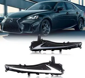 LED DRL Daytime Running Light for Lexus IS250 IS350 IS200t IS300 ISF 2017 2018 2019 2020 Blue Start-up Animation Sequential Indicator Replacement Assembly Accessary