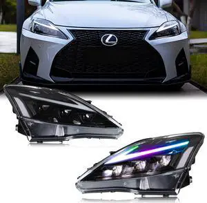 LED RGB Facelift Headlights for Lexus IS250 IS350 ISF 2006-2013 Start-up Animation Sequential 2is Front Lamps Projector Custom Accessary Assembly
inginuity time LED RGB Facelift Headlig