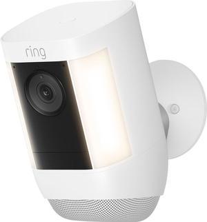 Ring Spotlight Cam Pro Outdoor Wireless 1080p Battery Surveillance Camera - White