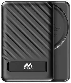 MIRO B2 Power Bank - 5000mAh Magnetic Wireless Portable Charger, 15W Fast Charging, Slim & Lightweight for On - the - Go