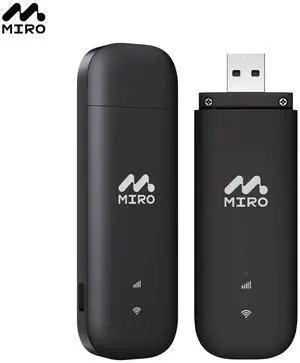 MIRO UFI 4G LTE USB WiFi Dongle: Plug & Play Portable Hotspot, 150Mbps Speed, Dual SIM/SD Slots