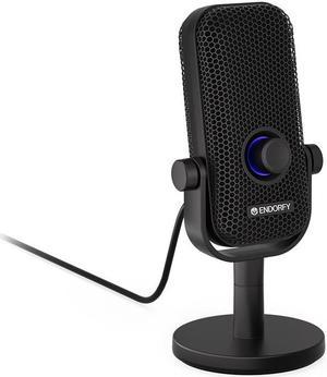 ENDORFY Solum Voice S,USB Microphone for PC, streaming, podcast, Tap-to-mute button, Gain control, USB Plug & Play, Cardioid pattern, EY1B013