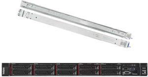 Lenovo ThinkSystem SR258 Rack Server Bundle with Rail Kit, Windows Server 2019, Intel Xeon E-2136 6-Core 3.3GHz, 32GB DDR4, 16TB HDD, RAID