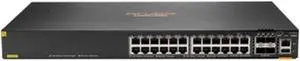 HPE Aruba 6300F 24-port 1GbE Class 4 PoE and 4-port SFP56 Switch (JL666A)