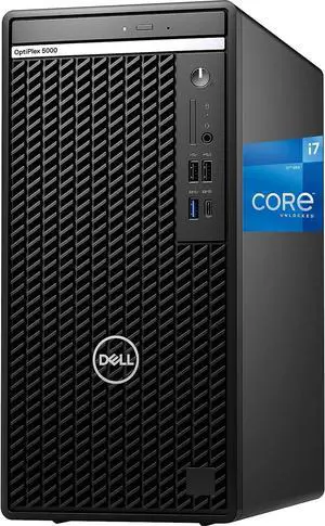 Dell 5000 Optiplex Tower Computer, Intel i7-12700K, 64GB RAM, 2TB NVMe SSD, DisplayPort, HDMI, USB-C, DVD-RW, Wi-Fi, BT, Windows 11 Pro, Black Desktop Dell 5000 Optiplex Tower Computer, Intel i7-12700K, 64GB RAM, 2TB NVMe SSD, DisplayPort, HDMI, USB-C, DVD-RW, Wi-Fi, BT, Windows 11 Pro, Black Desktop