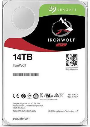 Seagate IronWolf ST14000VN0008 14TB 3.5" SATA 6Gb/s 7200RPM 256MB Cache NAS Internal Hard Drive - New Seagate IronWolf ST14000VN0008 14TB 3.5" SATA 6Gb/s 7200RPM 256MB Cache NAS Internal Hard Drive - New
