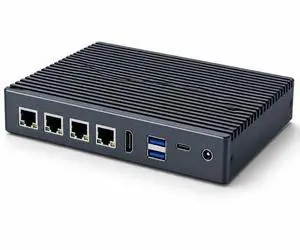 HIGOLEPC FIntel N100 Mini PC | Pro Firewall Router Appliance | Fanless, 4X 2.5G Ethernet Ports, 8GB RAM 128GB eMMC, Win 11 Pro, 4K HDMI/USB-C HIGOLEPC FIntel N100 Mini PC | Pro Firewall Router Appliance | Fanless, 4X 2.5G Ethernet Ports, 8GB RAM 128GB eMMC, Win 11 Pro, 4K HDMI/USB-C