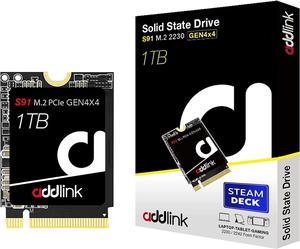 Addlink S91 1TB 2230 NVMe High Performance PCIe Gen4x4 2230 3D NAND SSD Compatible with Steam Deck, ASUS ROG Ally, Surface, Mini PCs - Read Speed up to 5000 MB/s - (ad1TBS91M2P)