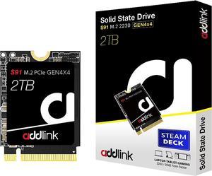 Addlink New S91 2TB 2230 NVMe High Performance PCIe Gen4x4 2230 3D NAND SSD Compatible with Steam Deck ASUS ROG Ally Surface Mini PCs  Read Speed up to 5000 MBs  ad2TBS91M2P