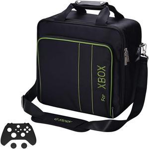 GSTORY Carrying Case for Xbox Series X S Xbox Series X Carrying Case Travel Travel Bag for Xbox Console Controllers and Gaming Accessories Included Silicone Cover Skin Protector