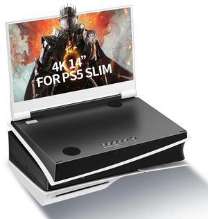 G-STORY 14" Inch IPS 4k 60Hz Portable Monitor Gaming Display Integrated with PS5 Slim(not Included) 3840×2160 with 2 HDMI Ports,FreeSync,Built-in 2 of Multimedia Stereo Speaker