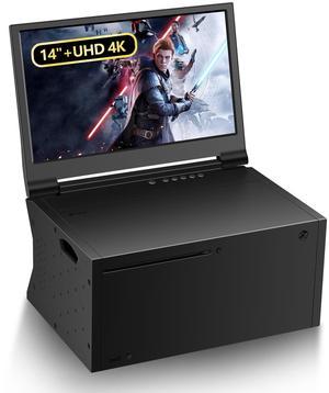 G-STORY 14 Portable Monitor for Xbox Series X 4K Portable Gaming Monitor IPS Screen for Xbox Series X(not Included) with Two HDMI, HDR, Freesync Game Mode Travel (14&4K for Xbox Series X)
