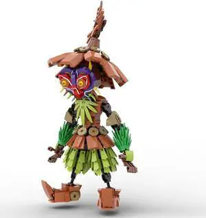 ZITIANYOUBUILD Skull Kid with Birdlike Face and Straw Clothes 638 Pieces MOC