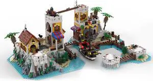 ZITIANYOUBUILD Modular Island Expansion Set for 6277-1 Imperial Trading Post MOC
