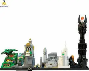 ZITIANYOUBUILD Skyline Architecture Model about Ring 730 Pieces Building Toys Set MOC