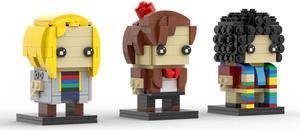 ZITIANYOUBUILD The 4th, 11th, and 13th Doctors from Sci-Fi TV Series 486 Pieces MOC