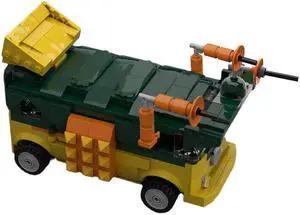ZITIANYOUBUILD Party Wagon with Complete Interior Space 443 Pieces from Cartoon MOC