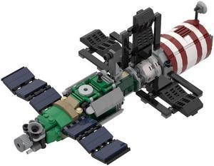 ZITIANYOUBUILD 1:110 Salyut 7 DOS-6 Space Station with Kosmos 1686 601 Pieces MOC