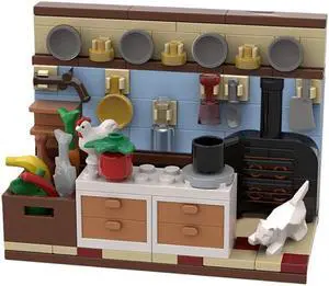 ZITIANYOUBUILD Swedish Chef's Kitchen Model 143 Pieces for 71033 Building Kit MOC