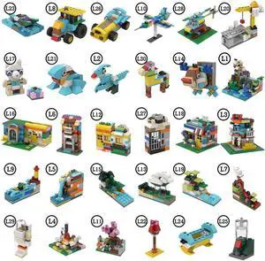 ZITIANYOUBUILD 30-in-1 Sets Model with City Buildings, Animals, Landscape 457 Pieces MOC