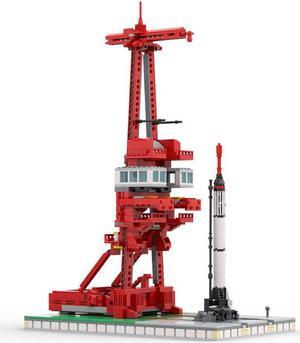 ZITIANYOUBUILD 1:110 Scale Launch Site Launch Base with Rocket 1298 Pieces MOC