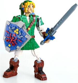 ZITIANYOUBUILD Game Player Character with Sword and Shield Buiding Toys 552 Pieces MOC