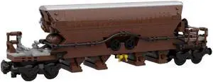 ZITIANYOUBUILD MOC-123192 Tanoos 896 Brown Freight Train Model 613 Parts for 10277 Hopper Wagon Brown  100% Compatible with LEGO Brand New and High Quality