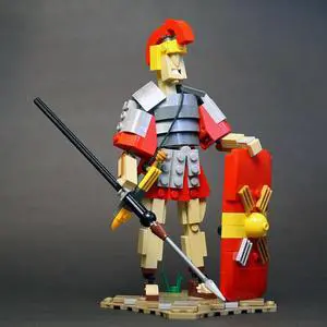 ZITIANYOUBUILD Roman Legionary Soldier Model Building Toys Sets & Packs 213 Pieces MOC