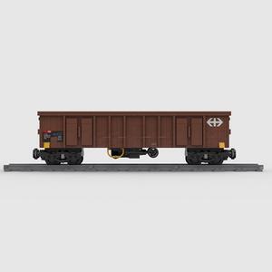 ZITIANYOUBUILD Gondola Wagon High sided Wagons EANOS Train Model 510 Pieces MOC