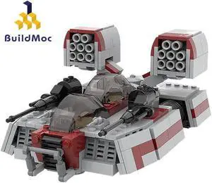 ZITIANYOUBUILD Speeding Tank Land Vehicle Model with 2 Cockpits 590 Pieces from Game MOC