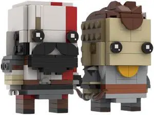 ZITIANYOUBUILD 2-in-1 Kratos + Atreus Mythological Character from Movie 269 Pieces MOC