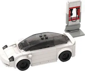 ZITIANYOUBUILD Electric Vehicle Car Model with a Supercharger 185 Pieces MOC