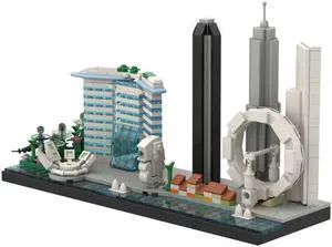 ZITIANYOUBUILD Singapore Skyline Architecture 504 Pieces for Adults 100% Compatible with LEGO Brand New and High Quality