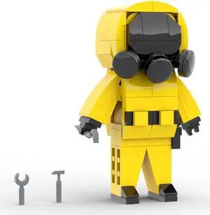 ZITIANYOUBUILD Yellow Robot from Video Game about Room Building Toys 136 Pieces MOC