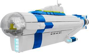 ZITIANYOUBUILD Cyclops Submarine Model 1552 Pieces with Display Stand Building Toys MOC