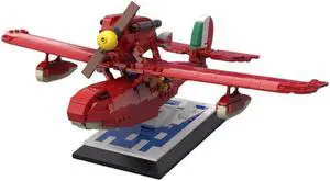 ZITIANYOUBUILD The Red Seaplane from Anime Movies about Pilot Turns Pig 572 Pieces MOC