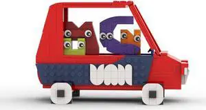 ZITIANYOUBUILD Car with Alphabets Educational Literacy Toy Kit 331 Pieces for Kids MOC