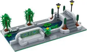 ZITIANYOUBUILD Modular Canal Toys Set 425 Pieces for Decoration Collection MOC