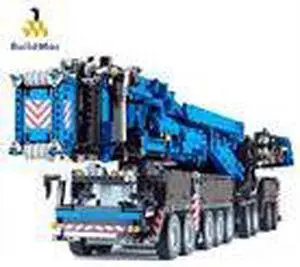 ZITIANYOUBUILD Blue Liebherr LTM 11200 Crane with Power Functions Kits 8128 Pieces MOC