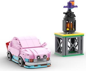 ZITIANYOUBUILD Pink Car Game Scene 420 Pieces from Video Game Building Toys MOC