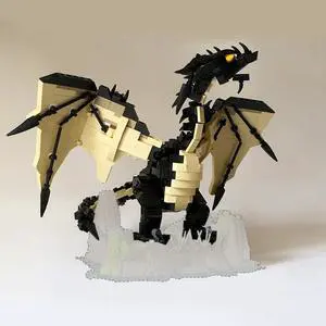 ZITIANYOUBUILD Dragon Perfect for Castle Scene Height: 10 Inches 704 Pieces MOC