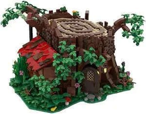 ZITIANYOUBUILD Cottage Hut Treehouse Tree House Model 1383 Pieces Building Toys Set MOC